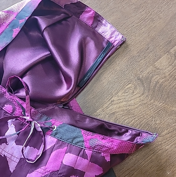 Calvin Klein Skirt set Size Small pleated Skirt A-line Fit & Flare Spring Purple - Picture 14 of 16